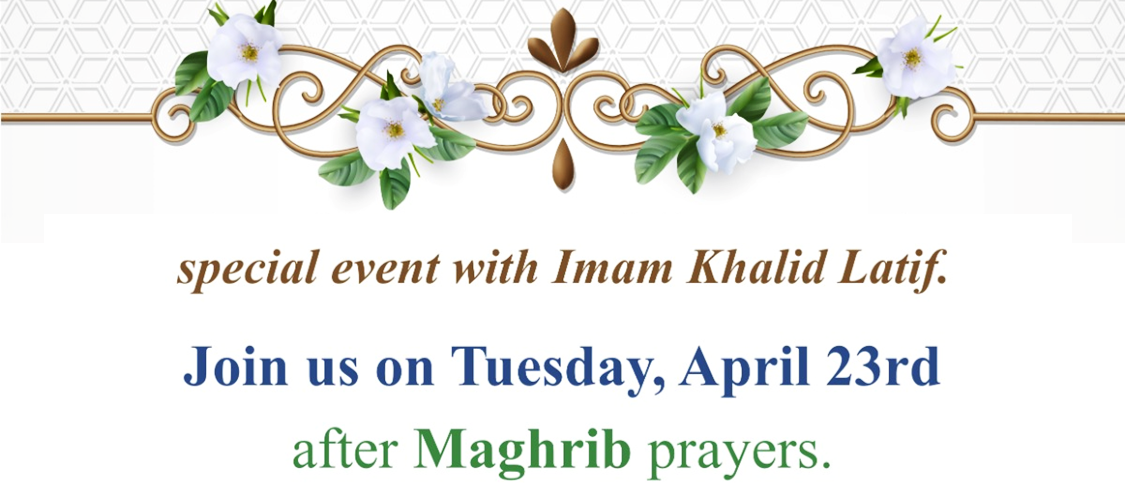 Event with Imam Khalid Latif
